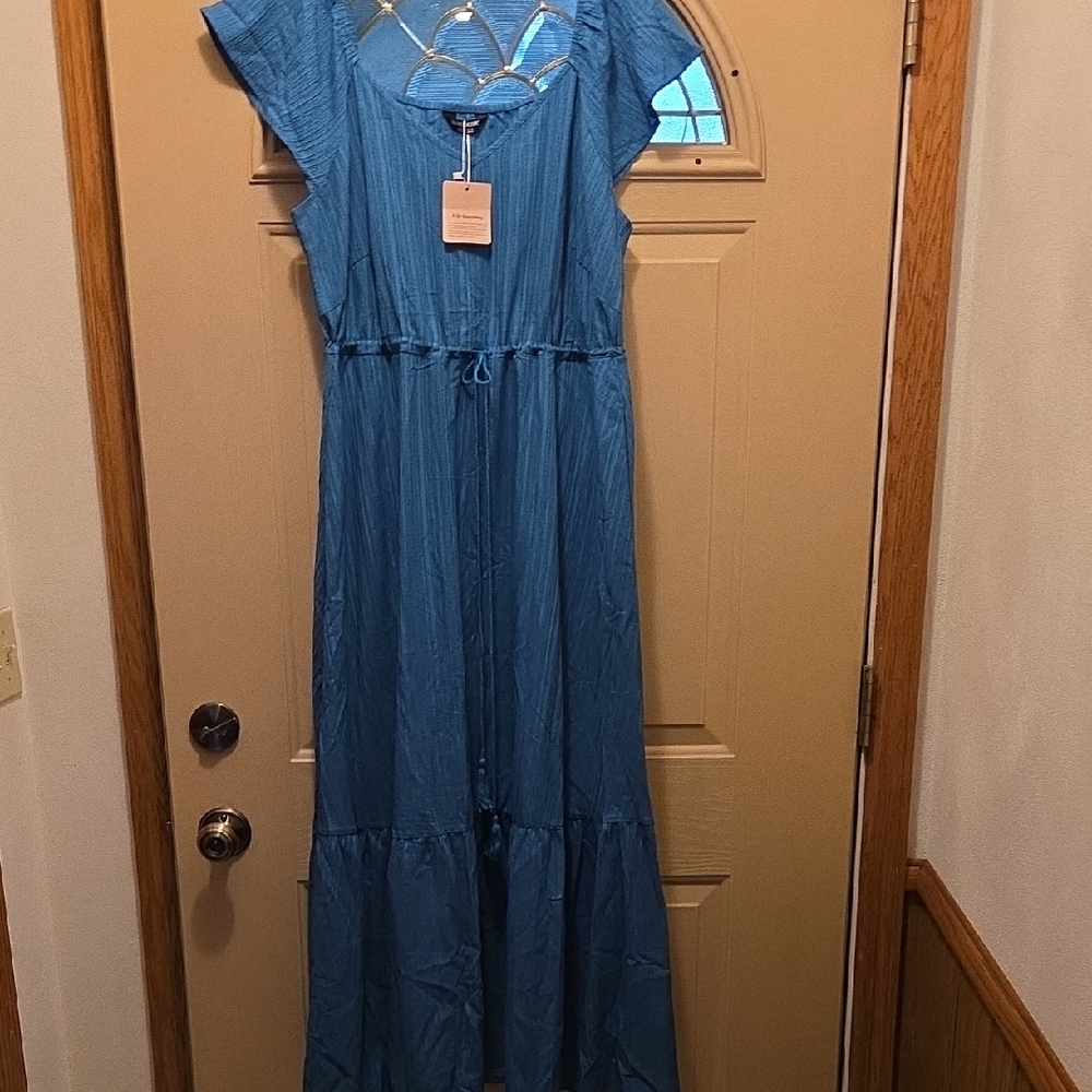 BloomChic Blue Maxi Dress